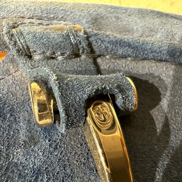 Men’s Authentic Gucci Loafer / Blue Suede / Size 11 - Picture 6 of 8